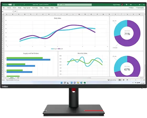 Монитор Lenovo ThinkVision T32h-30 31.5 дюйма IPS QHD 60 Гц